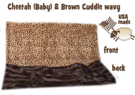 Brown Cheetah Big Baby Blanket